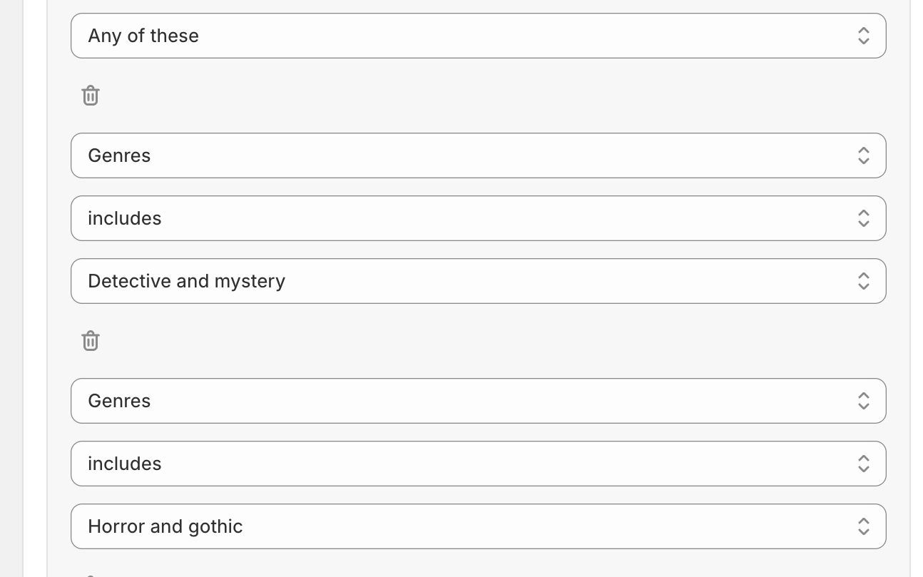 Conditions that read like sentences