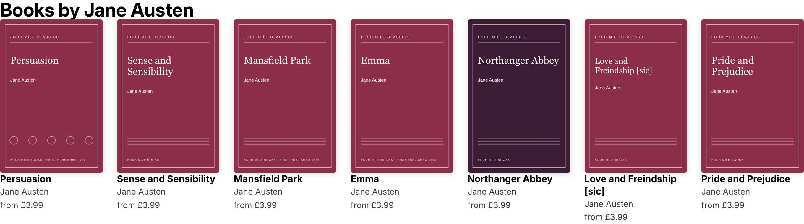 The Jane Austen page.